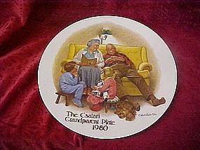 The Cstari Grandparent plate 1980, "The bedtime story"