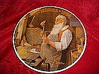 Norman Rockwell, Christmas 1984, Santa in his workshop