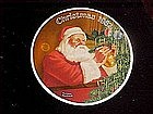 Santa's golden gift, Rockwell's Christmas 1987 plate