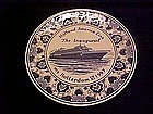 Blauw Delfts,Holland America Line, The Inaugural,plate
