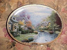 Thomas Kinkade's Lamplight Brooke, collector plate