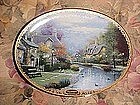 Thomas Kinkade's Lamplight Brooke, collector plate