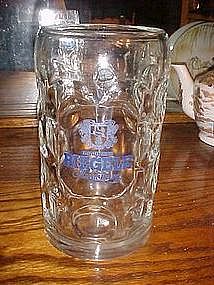 Large glass beer mug!! Huge liter size, Riegele