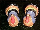 Ceramic turkey salt & pepper shaker set