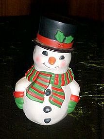 Snowman salt and pepper shaker