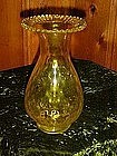 Maybe Kanawha yellow vase, ruffled piecrust top