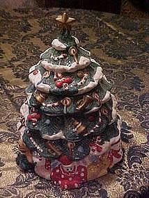 Christmas tree cookie jar