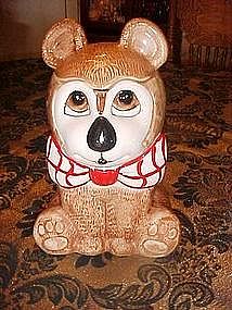 Bear with a bow tie, cookie jar, Weiss Brazil