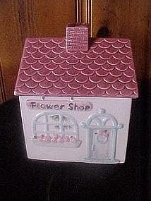 Flower shop, cookie  jar