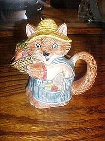 Otagiri Country kitten, or fox, cream pitcher