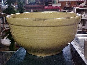 Old yellow ware mixing bowl