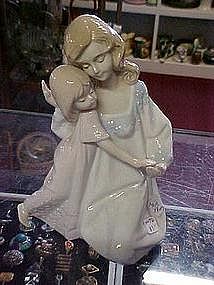 Paul Sebastian, Mother and daughter figure, Lladro look