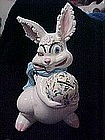 Old ceramic Easter bunny bank