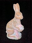 Hand painted clay Easter bunny rabbit
