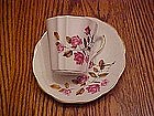 Royal Dover bone china tea cup and saucer w roses