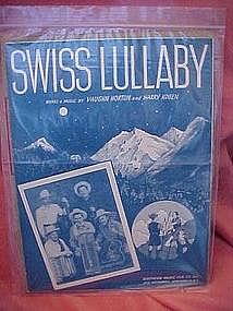 Swiss Lullaby, by 101 Ranch boys, 1949 polka