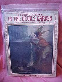 I found a rose in the devil's garden, 1921 sheet music