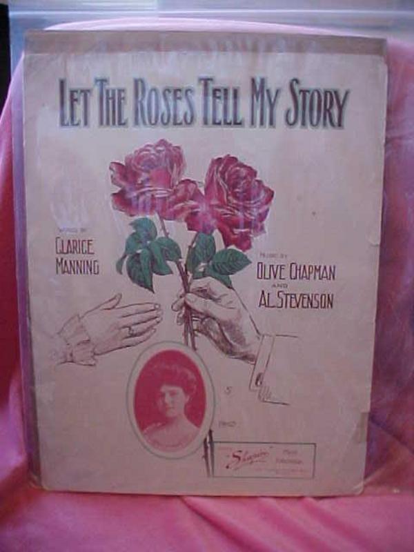 Let the roses tell my story, sheet music, Ruby Bridge