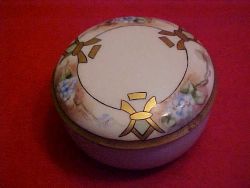 RS Germany  hand painted, deco style  dresser jar