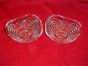 Crystal candle holders, Caprice pattern