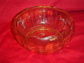 Fostoria Fairfax  7"  topaz  yellow bowl