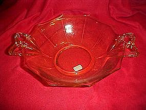 Fostoria Fairfax large  topaz 10 1/2" dessert bowl,