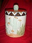 Southwestern desert cactus cookie jar