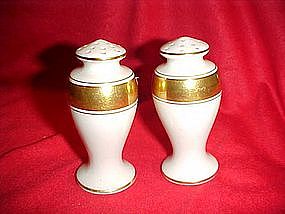 Lenox gold and white  fine china salt and pepper shaker