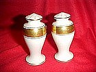 Lenox gold and white  fine china salt and pepper shaker