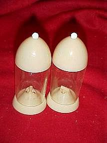 Stanley Celluloid  bullet salt and pepper shakers