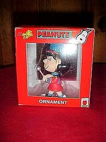 Peanuts, marching band Lucy ornament in box