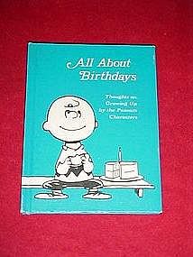 Peanuts, All about Birthdays book, by Hallmark