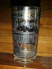 Souvenir glass, Points of interest  in Washington D.C,