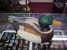 Porcelain Mallard duck figurine
