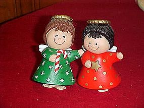 Hallmark cards Christmas Angels, salt and pepper