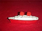 Vintage plastic  ocean liner salt and pepper shakers