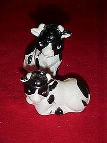 porcelain cows, salt and pepper shakers