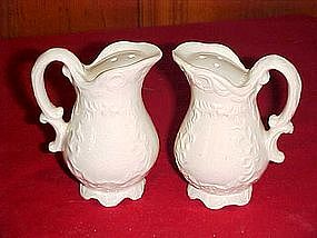 Ceramic pitchers, salt and pepper shakers