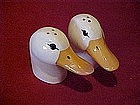 White duck heads salt and pepper shakers