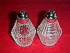 Anchor hocking clear glass vintage shakers