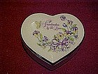 "To Grandmother with love" heart shape trinket box