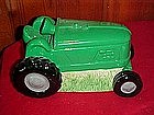 Garden tractor cookie jar, John Deere green