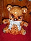 Cute little brown teddy bear, cookie jar