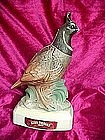 Ezra Brooks quail  whiskey decanter, 1970