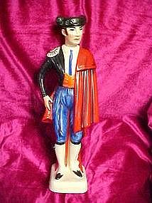 Vintage matador, bullfighter decanter from Spain