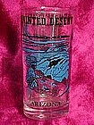 Arizona souvenir drinking glass, painted desert & sites