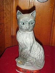 Jim Beam blue point, grey cat decanter