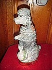 Jim Beam grey poodle decanter 1970