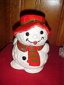 Snowman kid, cookie jar