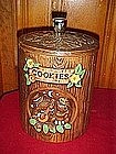 Retro Treasure Craft cookie jar with courting frogs